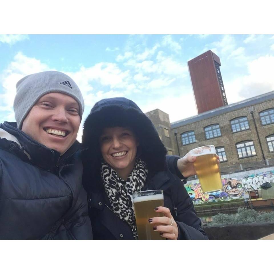 Beers at The Crate Brewery in Hackney Wick, London