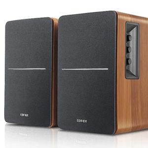 Edifier - R1280Ts Powered Computer Speakers, Bookshelf Speakers - 2.0 Stereo Soundfield Spacializer Studio Monitor - 42 Watts RMS - Wood
