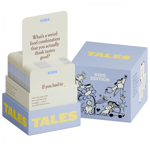 TALES Conversation Cards, Kids Edition 150 Count, Fun Family Games for Kids, Perfect for Dinners, Road Trips, Classrooms & Game Nights, Gifts & Gatherings, Conversation Starters to Spark Creativity