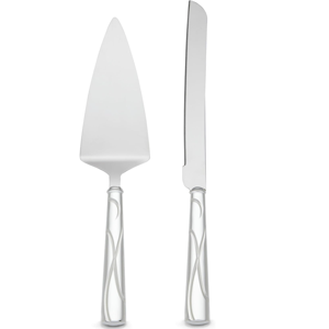 Lenox Cake Knife & Server Adorn Set, Silver