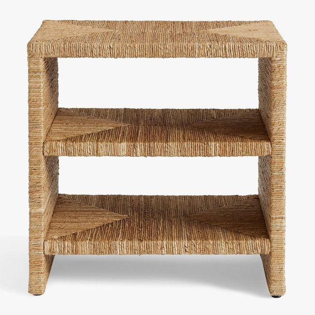 Malibu 24" Woven Nightstand, Honey