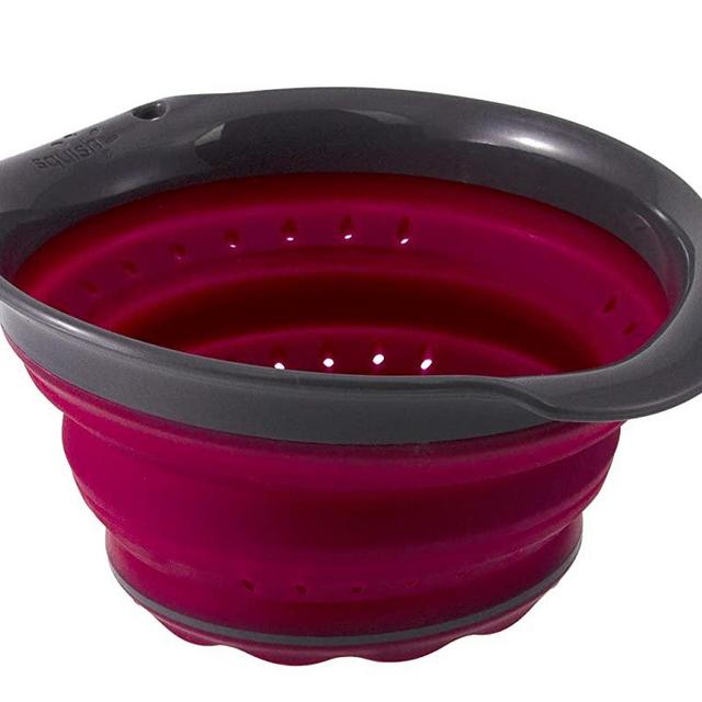 Squish™ 3 Cup Collapsible Berry Colander - Berry & Gray