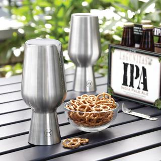 Beer Chalice Double Wall IPA Glass, Set of 2