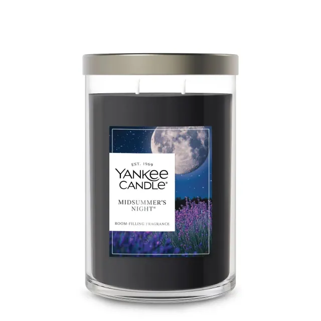 20oz Signature Tumbler Midsummer Night - Yankee Candle: Soy Wax Blend, Glass Jar, Dual Wick, Musk & Sage Aroma