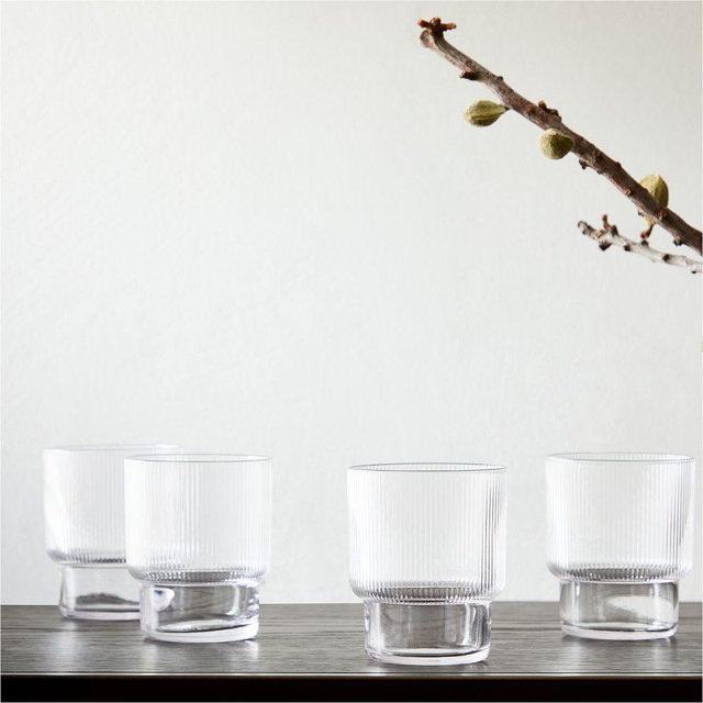 AP Fluted Glass​ware, DOF, Glass, Set of 4
