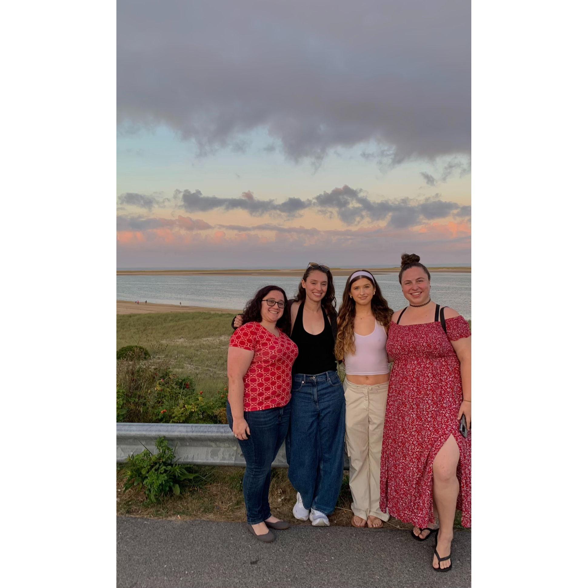 Caitlin's bachelorette party over Labor Day weekend in Chatham, Cape Cod