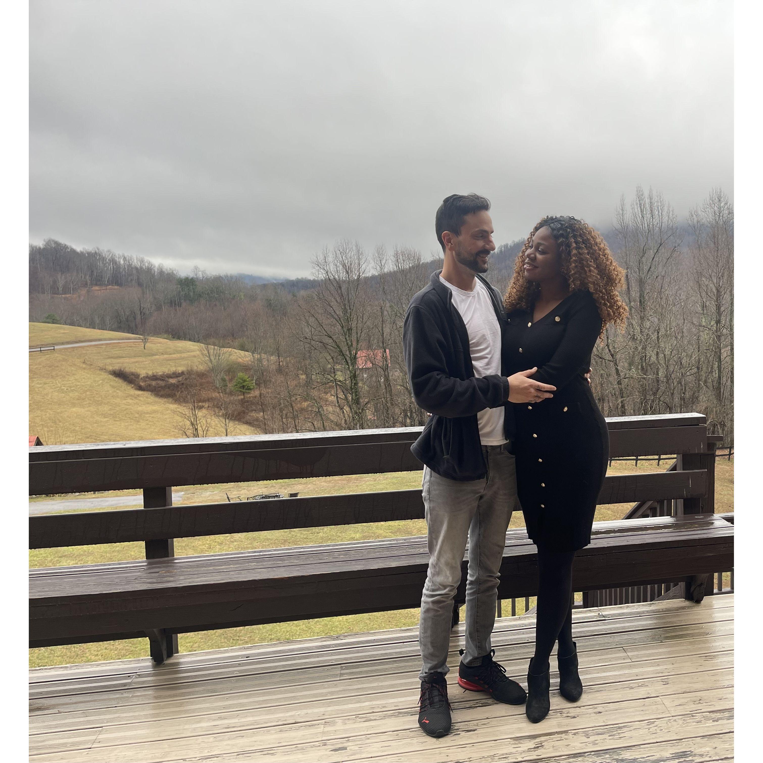 Celebrating our 1 year anniversary on prayer mountain