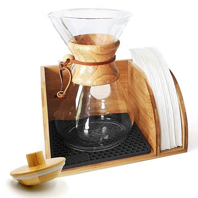 HEXNUB – Bamboo Lid for Chemex, Bodum and Cosori Pour Over Coffee