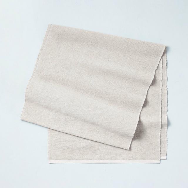 20" x 90" End Stripe Jute Blend Oversized Table Runner Twilight Taupe - Hearth & Hand™ with Magnolia