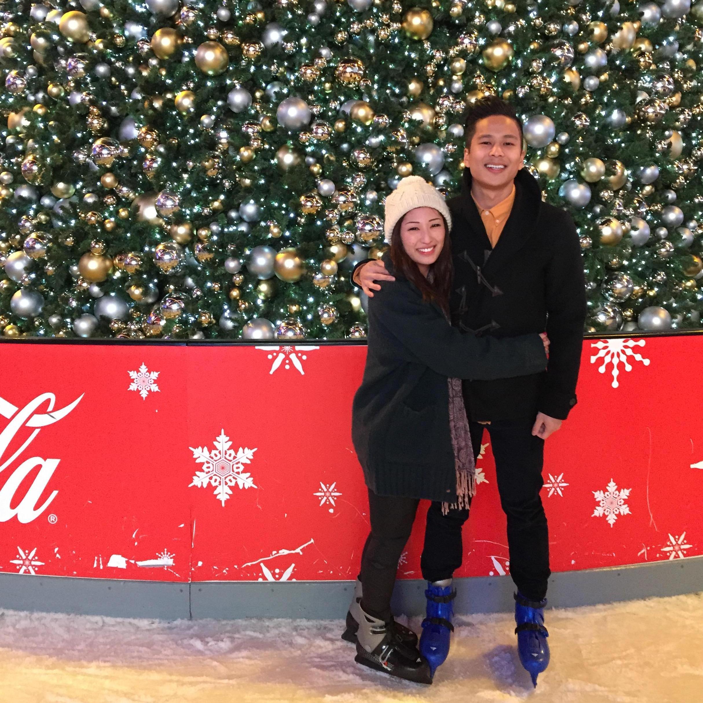 12.25.2014 showing off our lack of skating skills