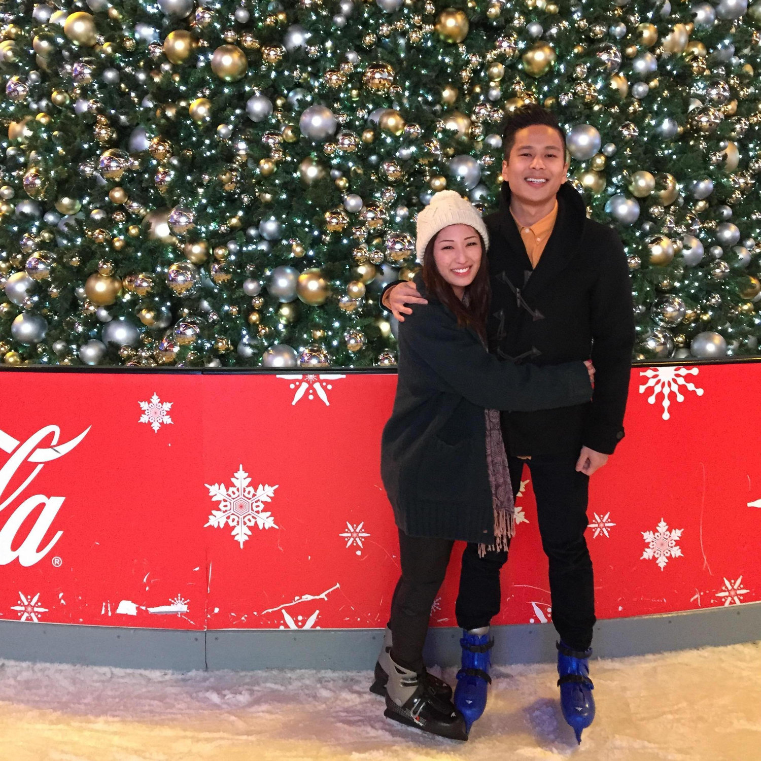 12.25.2014 showing off our lack of skating skills
