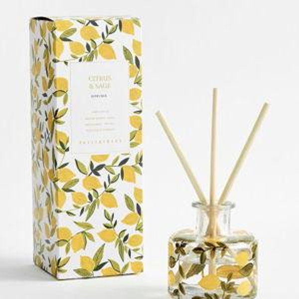 Hand Painted Flower Scent Diffuser - Citrus & Sage