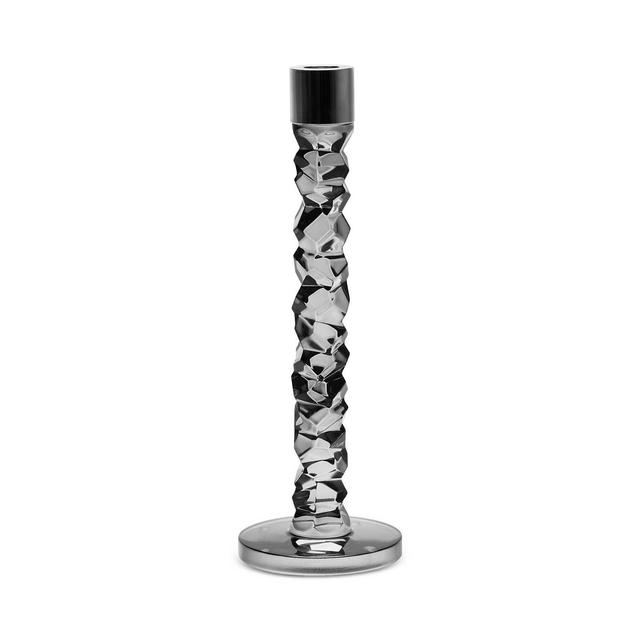 Orrefors Carat Graphite Candlestick Holder, Large
