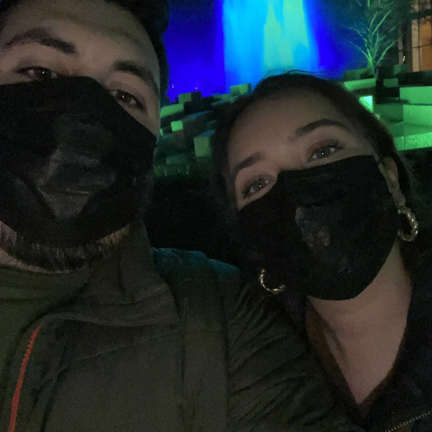 At the Newfields Light Festival! - Dec. 2021
