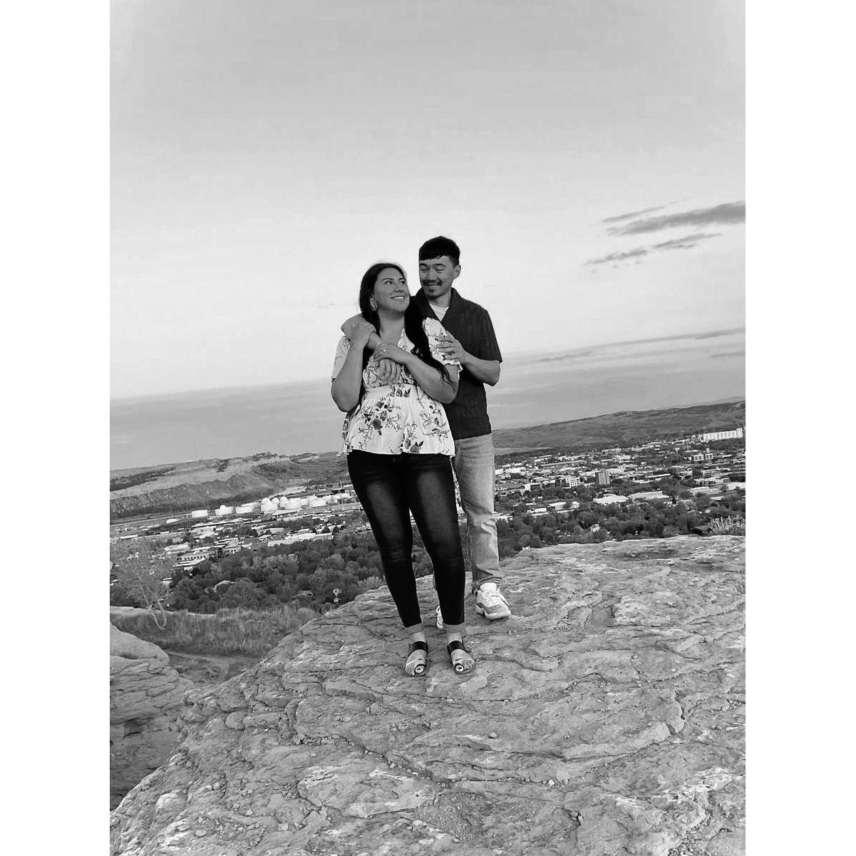 First engagement photo session