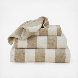 Simple Striped Terry Hand Towel, Set of 2