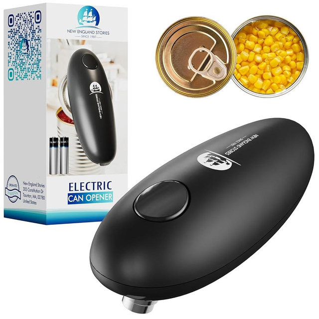 Automatic Electric Can Opener - Hands-Free Operation, Smooth Edge Cutting, Battery Powered for Effortless Opening