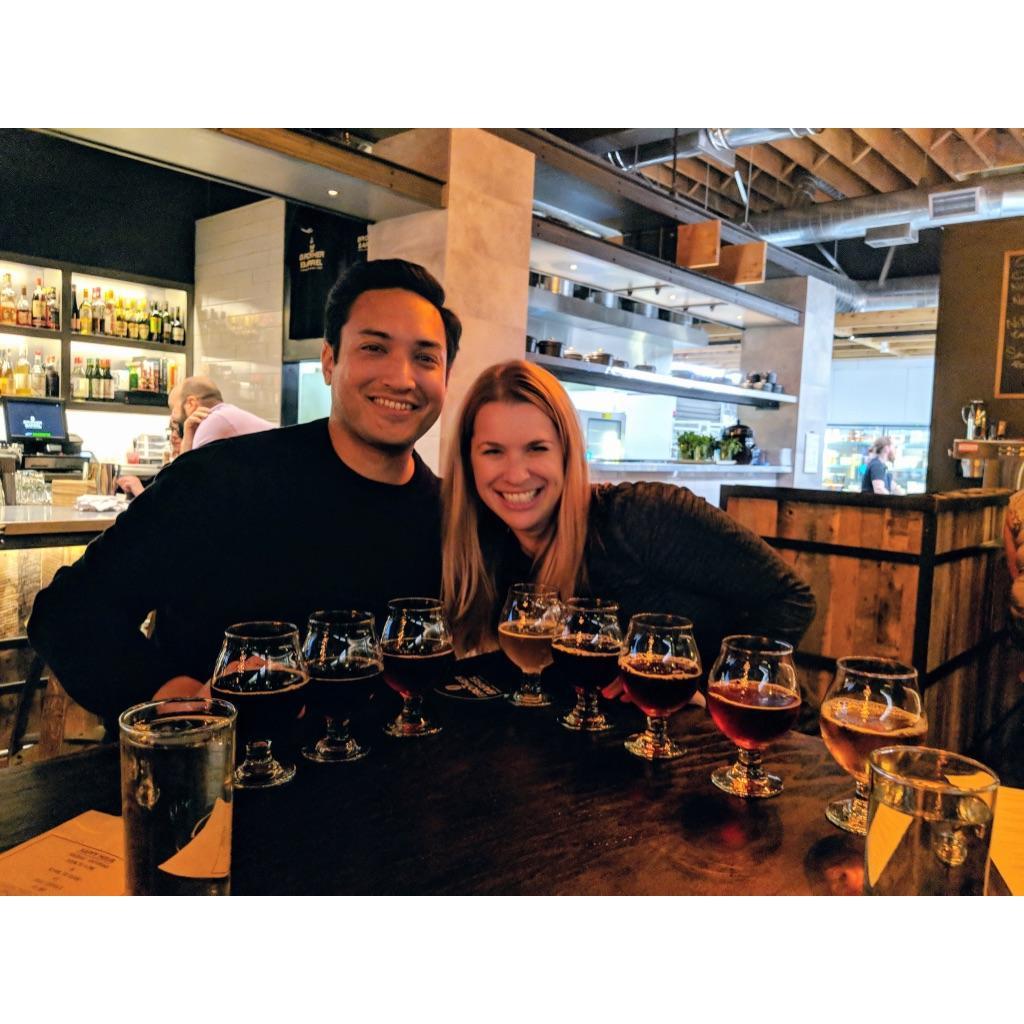 Trying all the beers in Seattle.