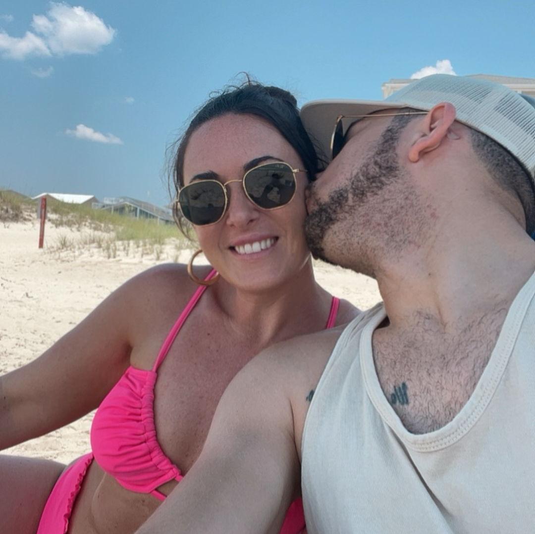 First beach trip, first of many memories. 🌊🤍