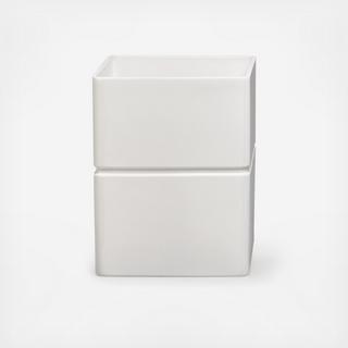 Alabaster Waste Basket