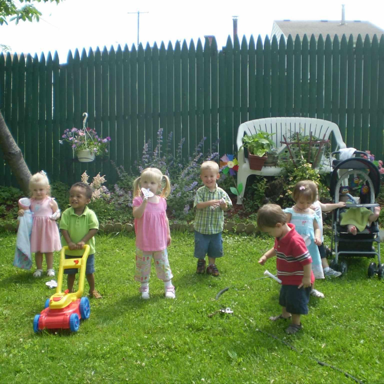 We are the toddlers to the left of the photo