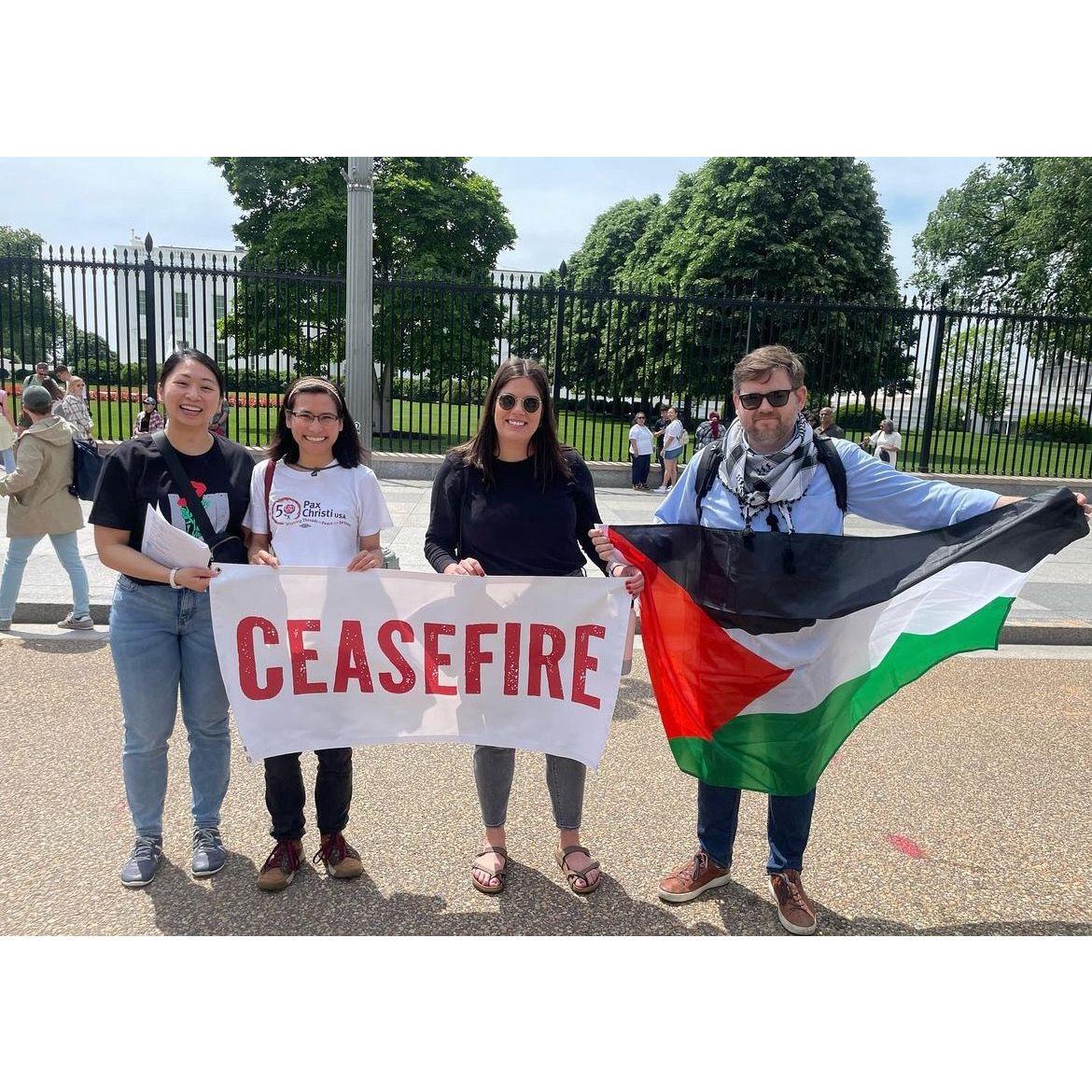 Free Palestine! - Vigil outside the White House
