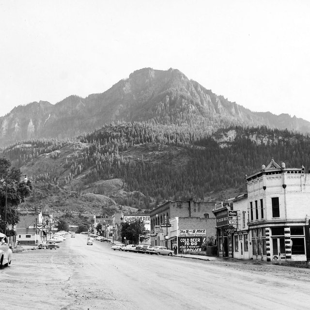 1957 Main Street, Ouray, Colorado Vintage Old Photo Art Print - - Historic Scene --