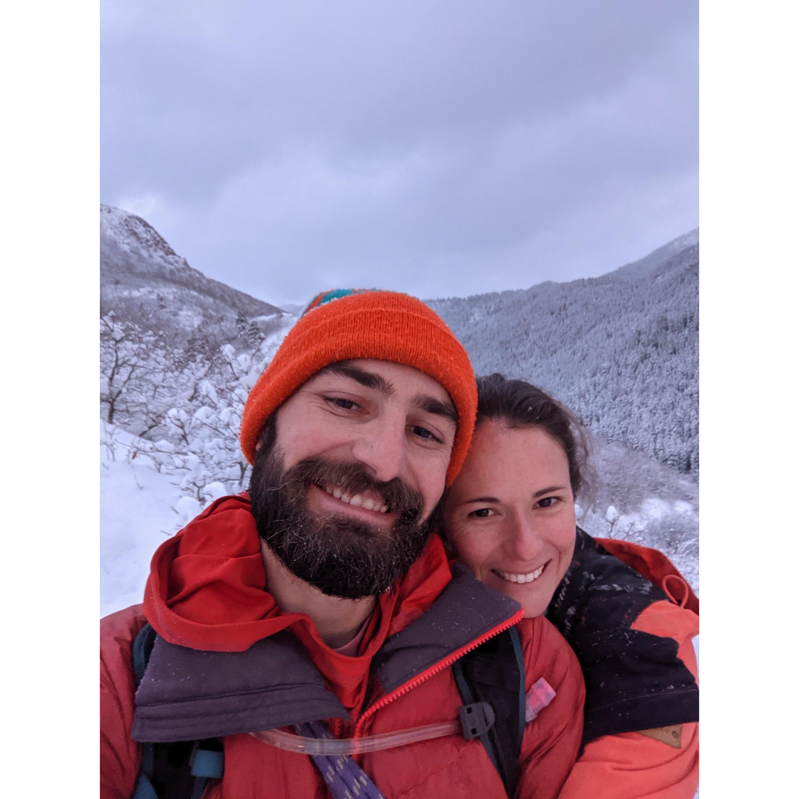 Our first photo together