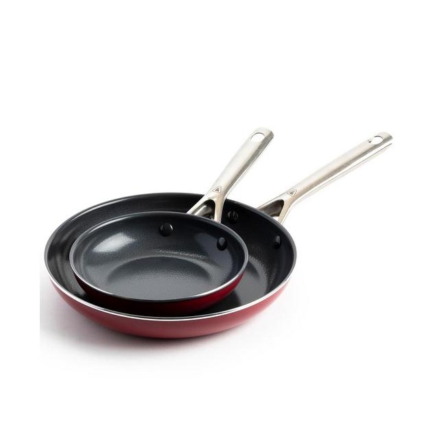 Red Volcano 7" & 10" Nonstick Frypan Set
