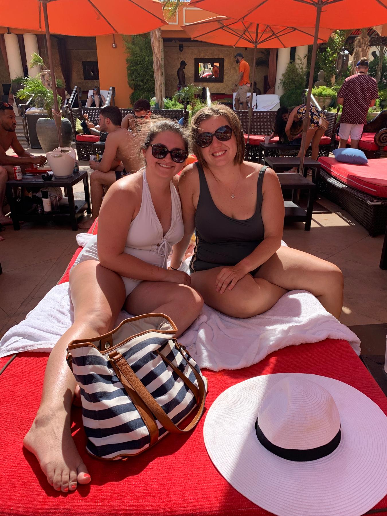 Day clubbing in Las Vegas.