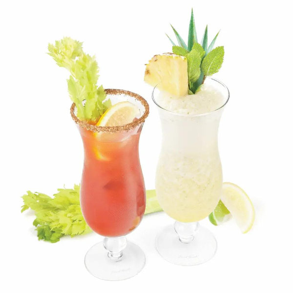 Final Touch Hurricane Cocktail Glass Set of 2