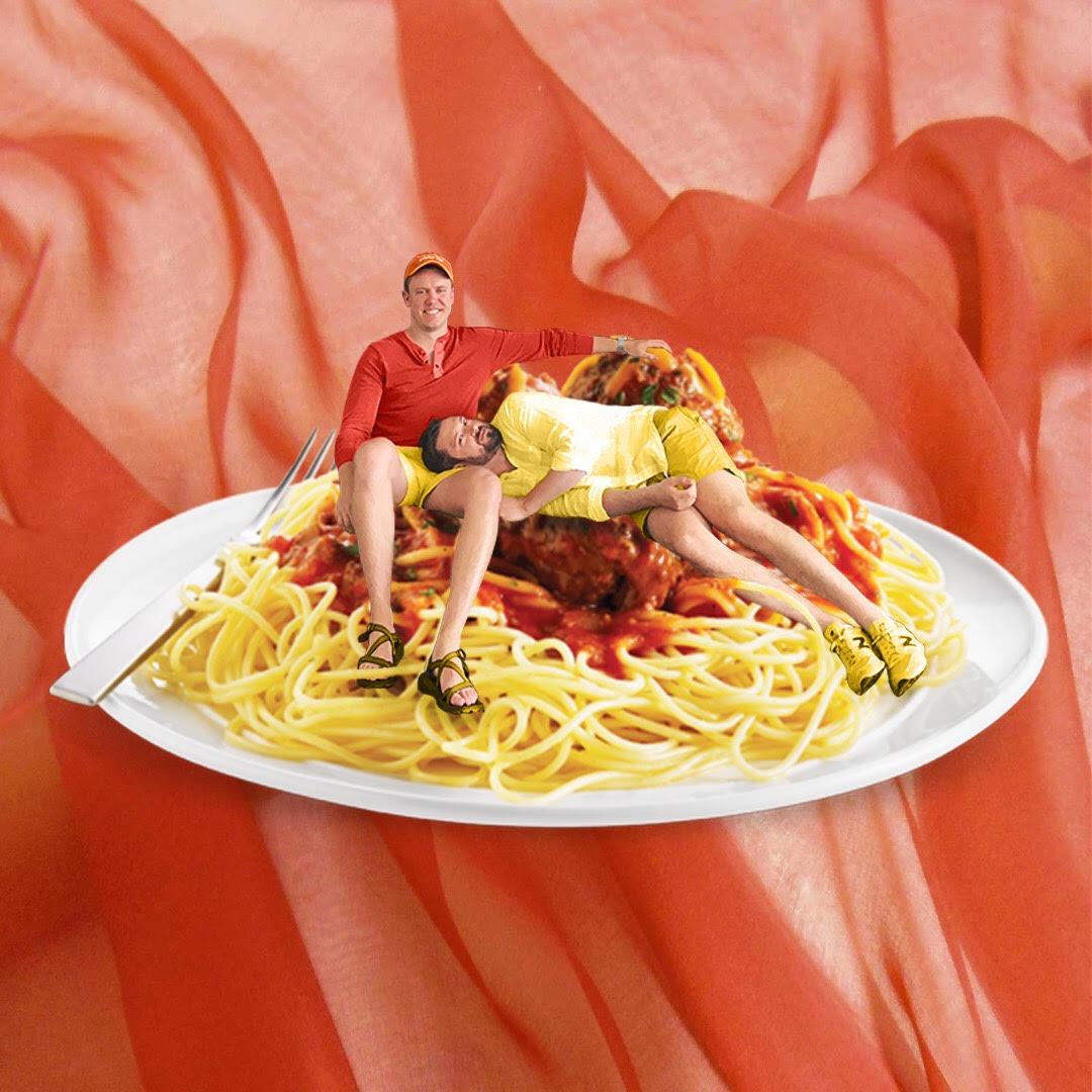 2017 - 2018: Brad and Tighe move to Atlanta and get a pasta maker, fully rejecting the Whole 30 experience from the prior year. This photo was originally taken at Ponce City Market, because Atlanta.