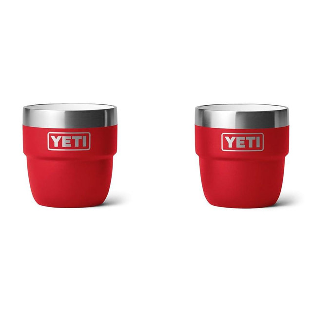 YETI Rambler 4 oz Stackable Cup, Stainless Steel, Vacuum Insulated Espresso/Coffee Cup, 2 Pack