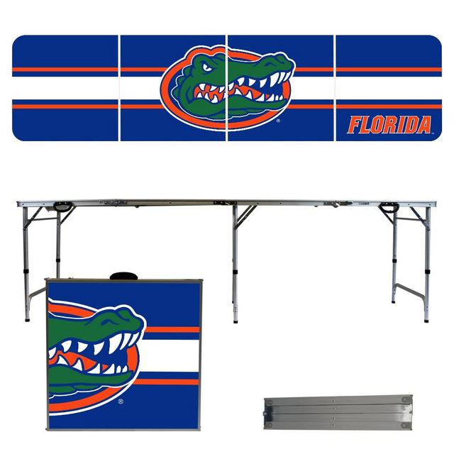 Victory Tailgate Florida Gators Tailgate Table Rectangle Extendable Outdoor Balcony Table 24-in W x 96-in L