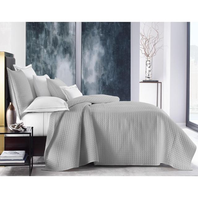 Hotel Collection Basic Grid King Coverlet, Created for Macy's