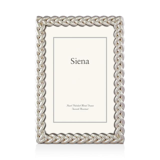 Siena Tizo Silver Braid Frame, 8" x 10"