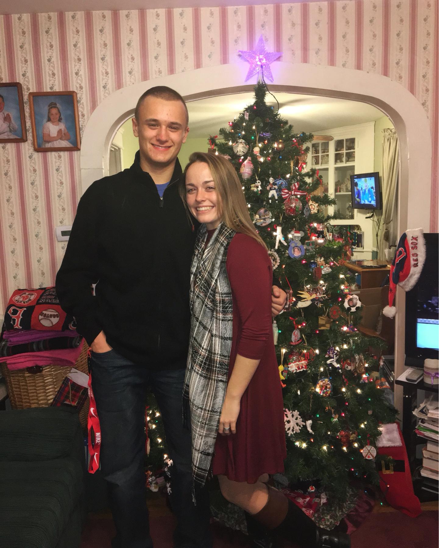 December 2016, when Carley and Brendan first started dating. This was taken on Christmas Eve when Brendan met Carleys family for the first time.