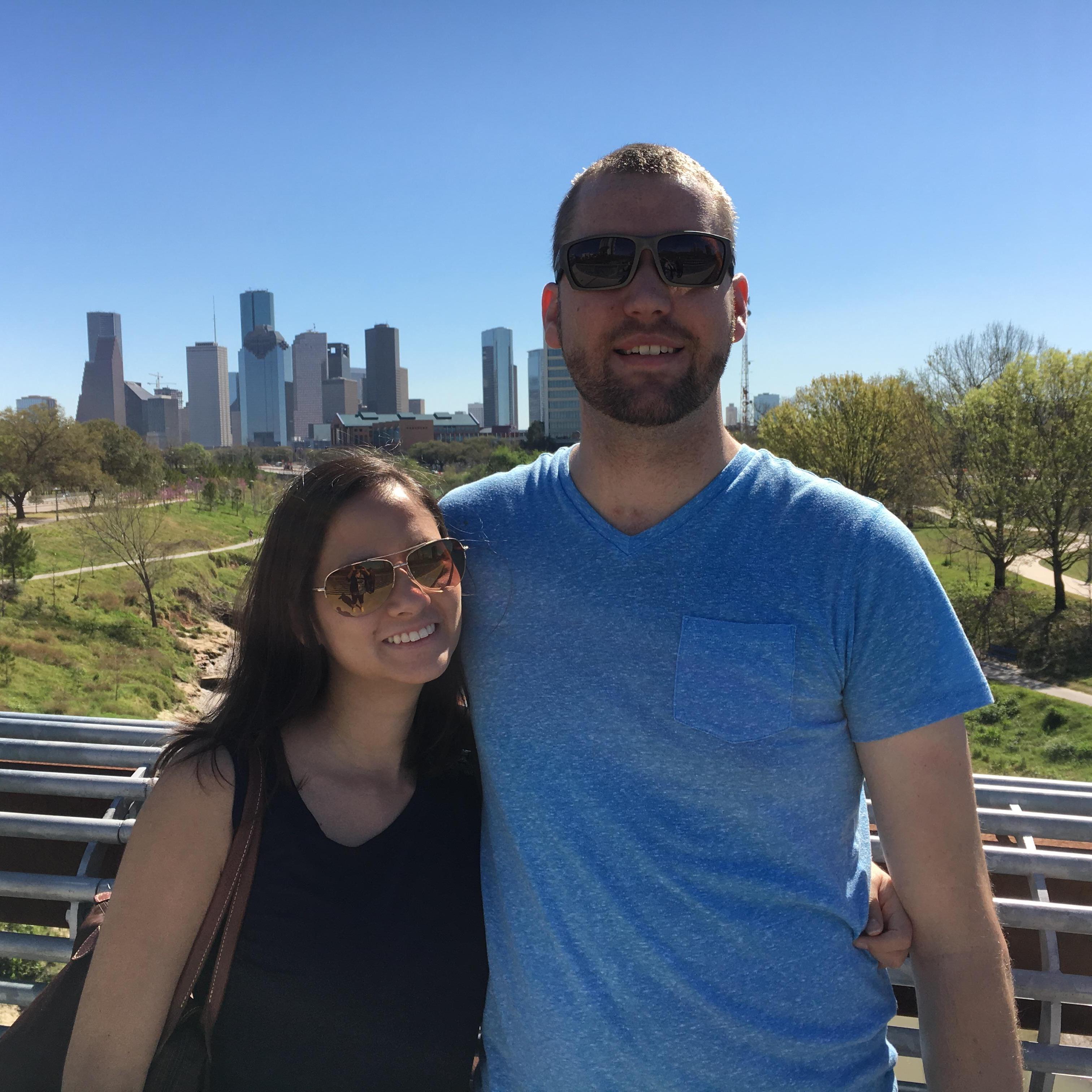 Our favorite view of the Houston skyline!