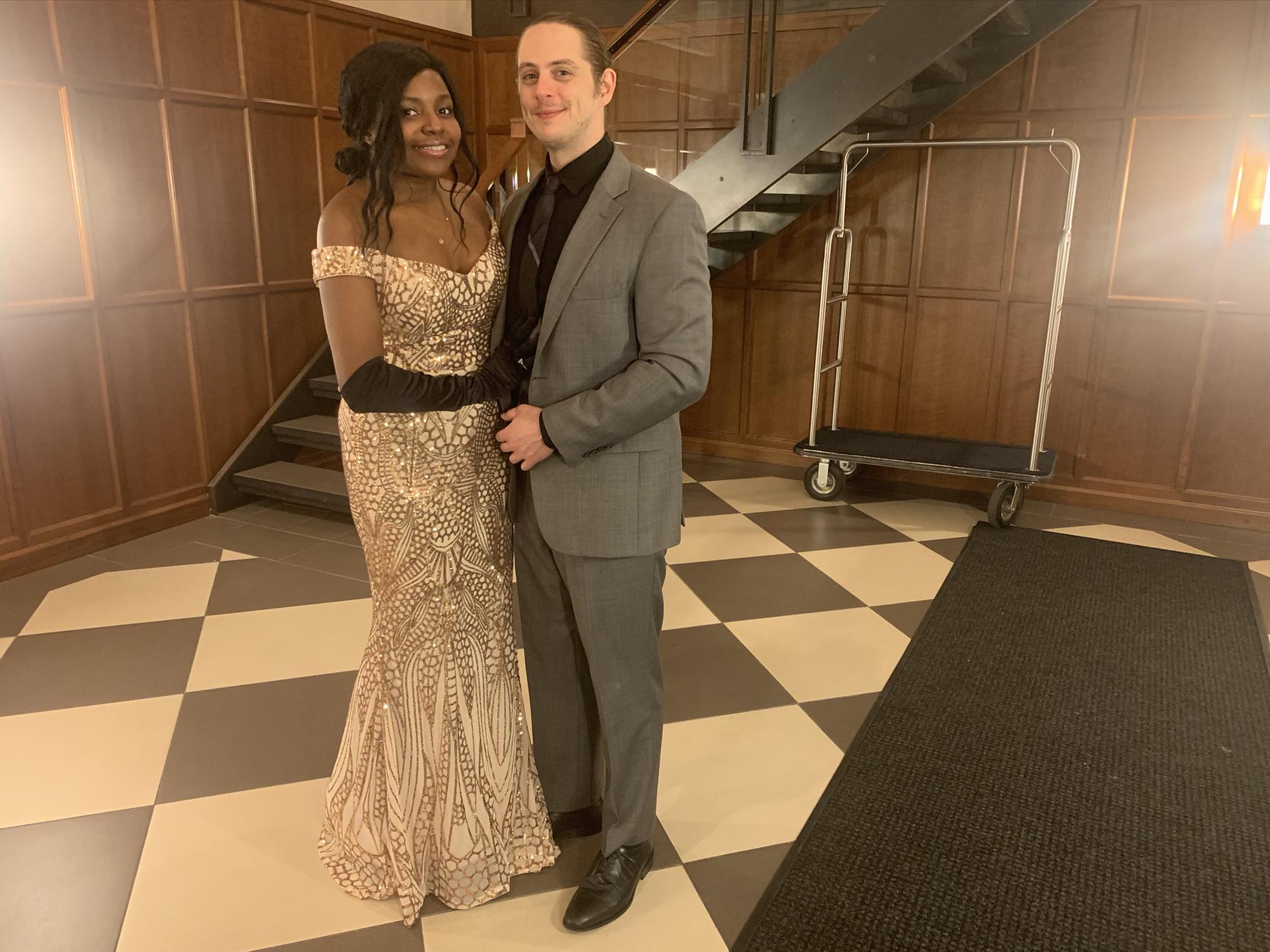 Right before our first opera trip in our lobby!