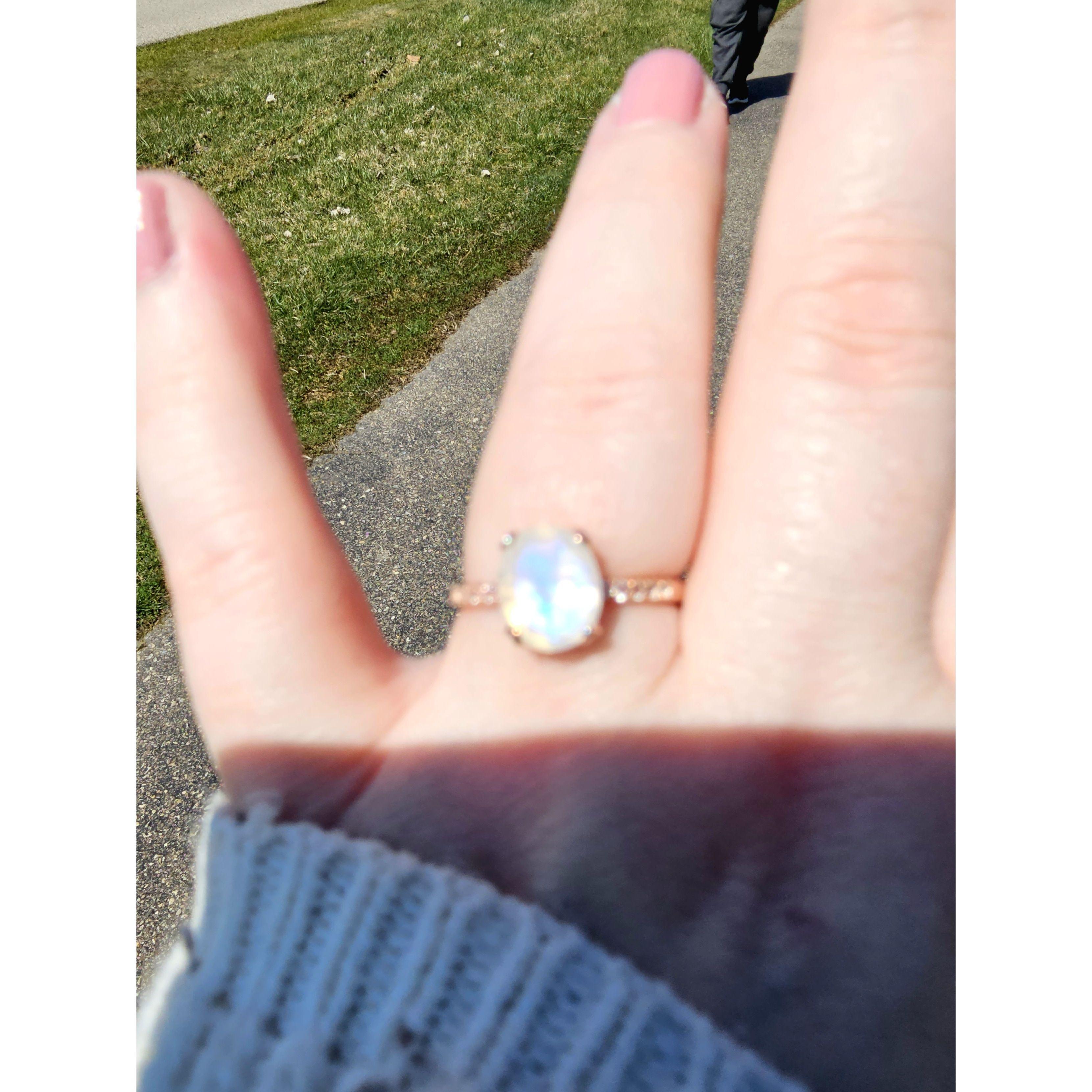 It's shiny! And moonstone!