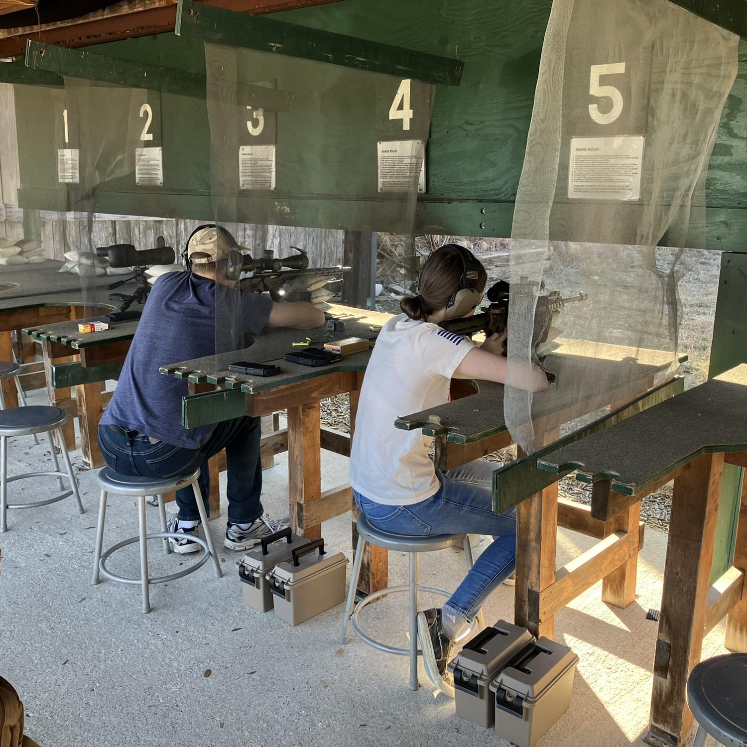 January 2023 - Our first range day as a couple with a little friendly shooting competition!