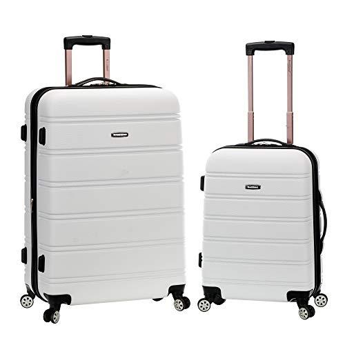 Rockland 20", 28" 2pc Expandable Abs Spinner Set, White