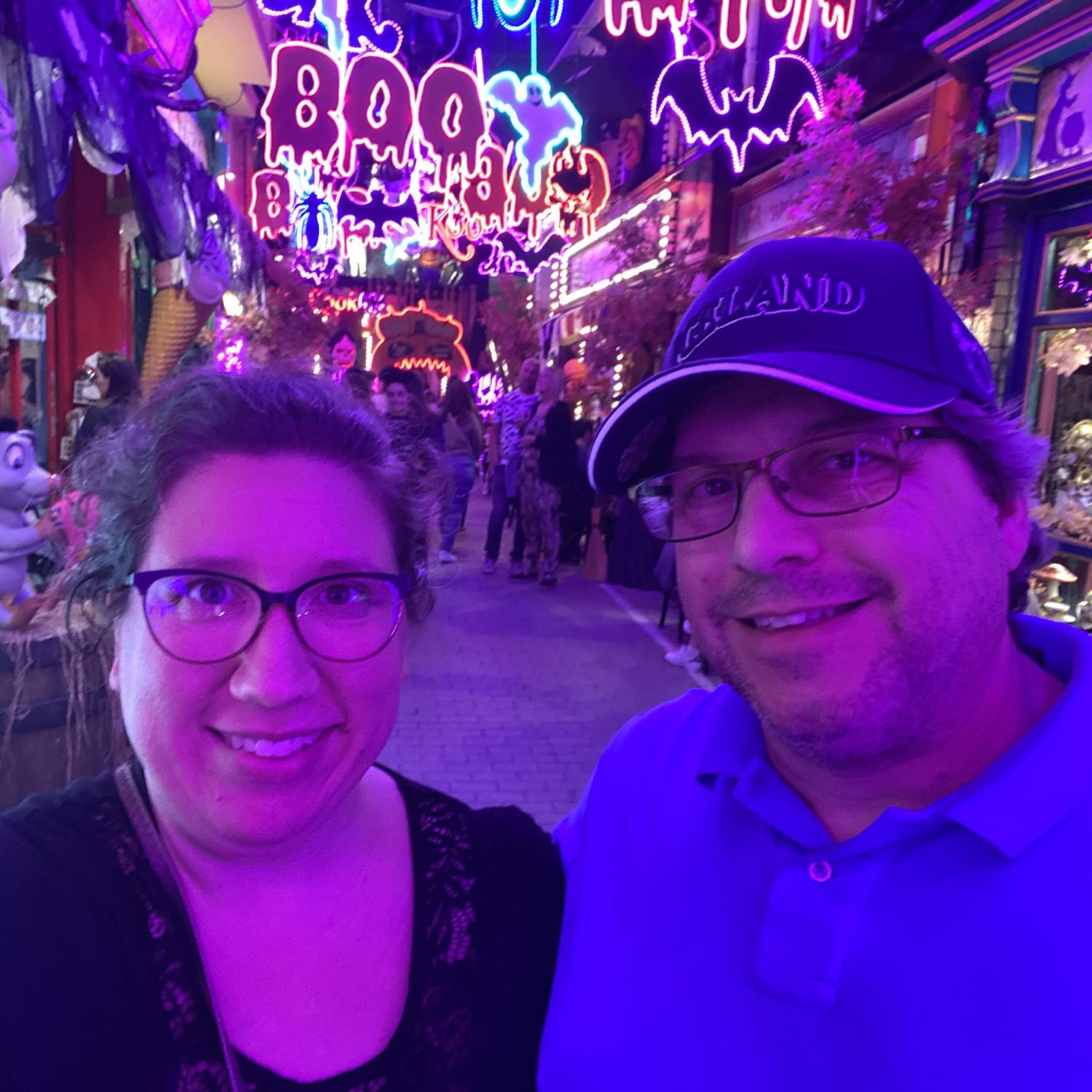 This street in Athens goes all out with holiday decorations. Spooky Season!