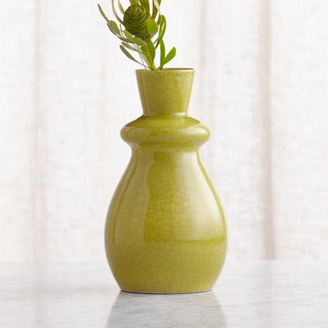 Mireya Lime Green Vase