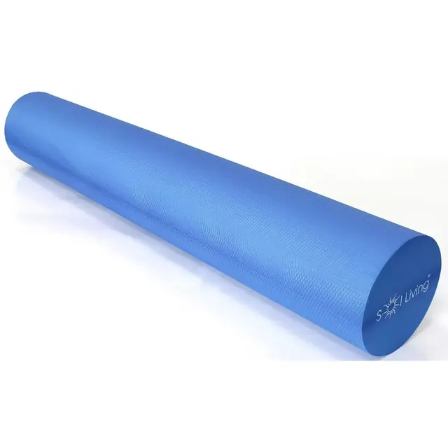 Sol Living® Yoga High Density Foam Roller in Blue