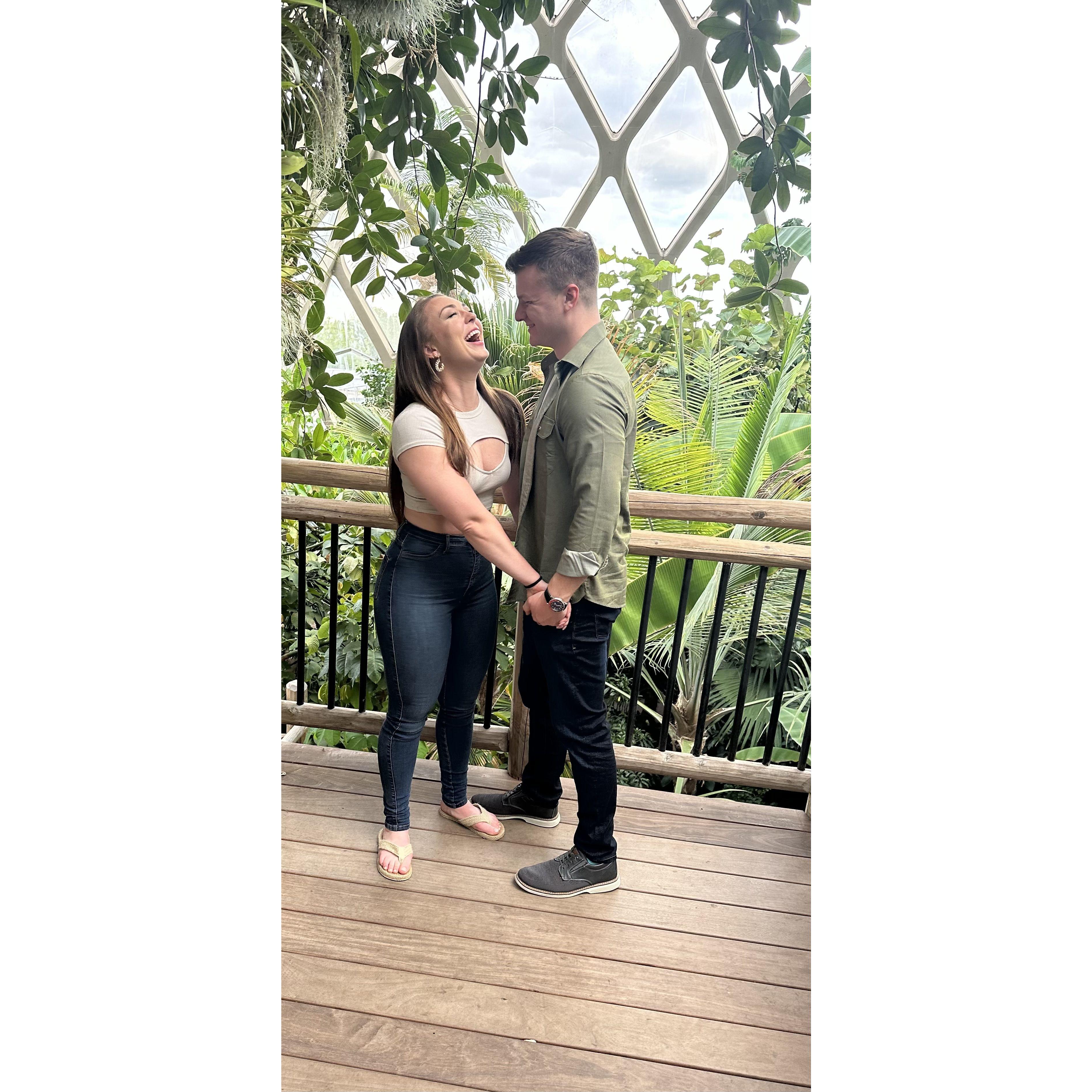 We even when to the Denver Botanical Gardens together