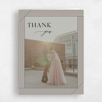 Beige Wedding Thank You - Callum Photo