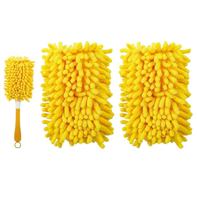 Yicotira Reusable Duster Refill Compatible with Swiffer Hand Duster - 360 Heavy Duty Dusters Refills - Microfiber Ceiling Fan Duster for Swiffer Dusters Extended Handle, 2 Pack(Handle is Not Included)