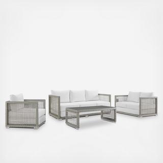 Aura 4-Piece Outdoor Sofa Set