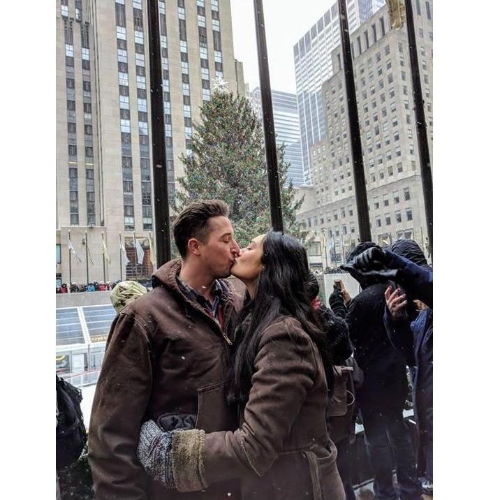 Rockefeller Center on our first New Year's together.